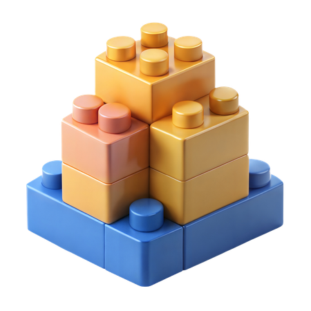 Building Blocks  3D Icon