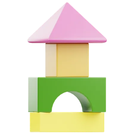 Building Blocks Toy  3D Icon