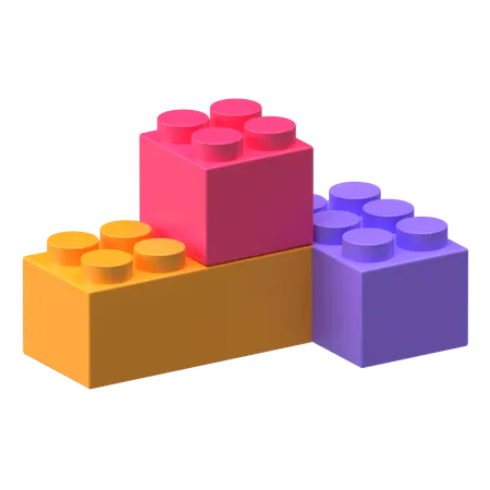빌딩 블록 장난감  3D Icon