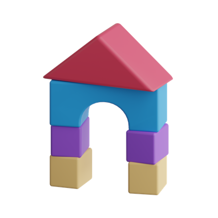 Building Blocks Toy  3D Icon