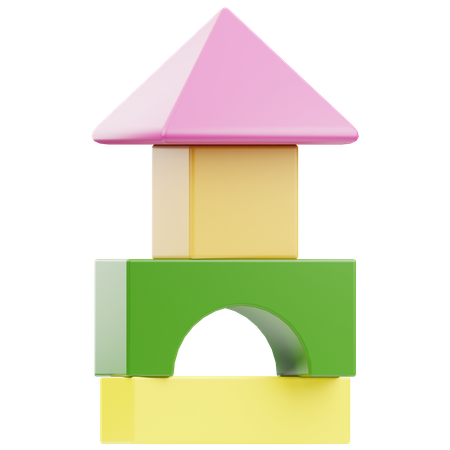 Building Blocks Toy  3D Icon