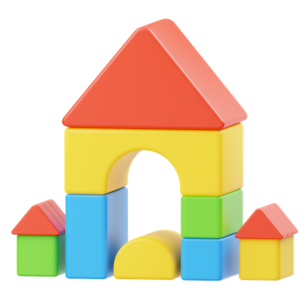 Building Blocks Toy  3D Icon