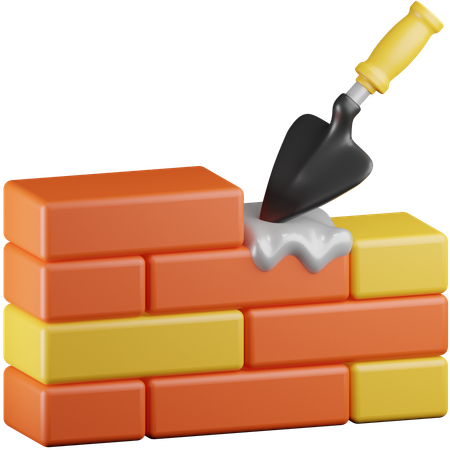 Building Bricks  3D Icon