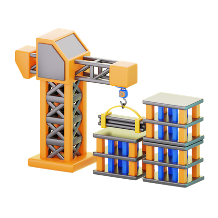 Building Construction  3D Icon