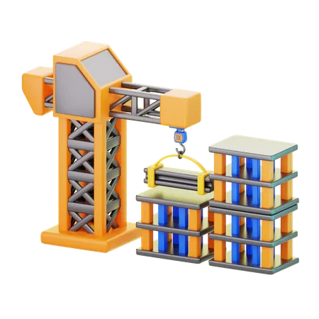 Building Construction  3D Icon