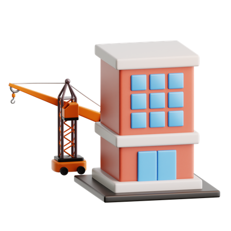 Building Crane  3D Icon