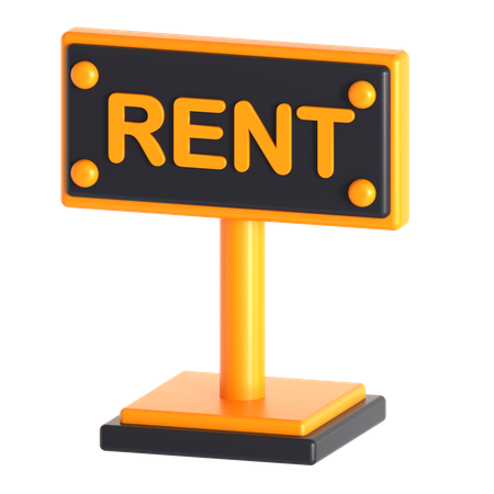 Building For Rent  3D Icon