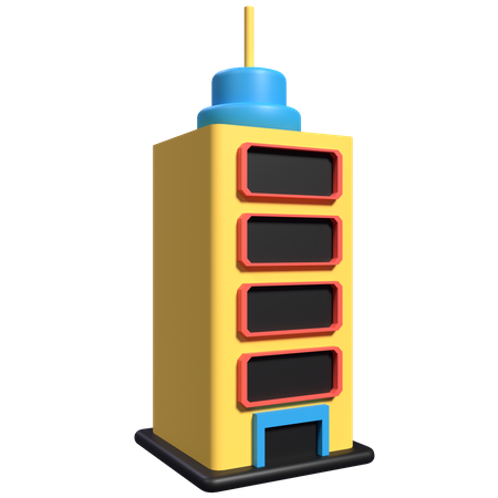 Building Tower 3D Illustration