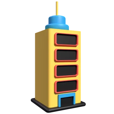 Building Tower 3D Illustration