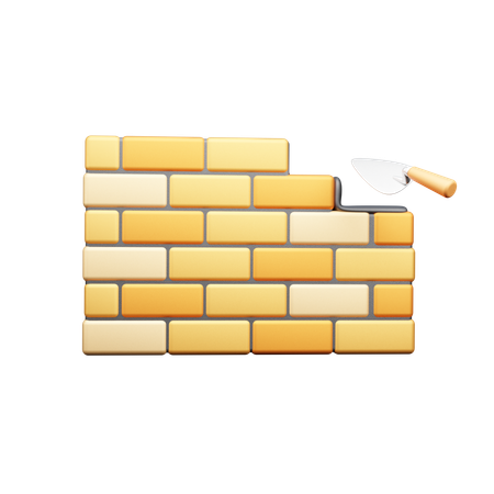 Building Wall  3D Icon