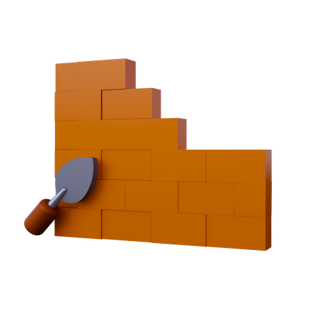 Building Walls  3D Icon