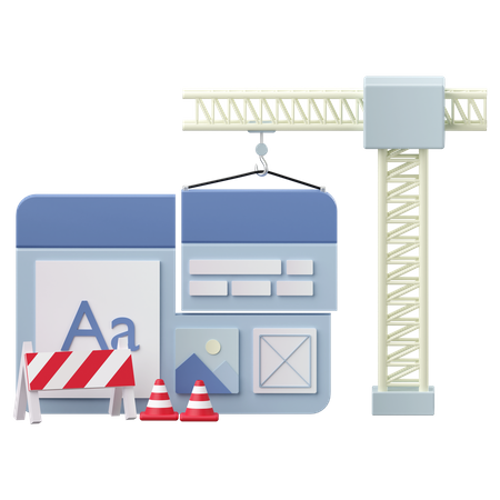 Building website  3D Icon