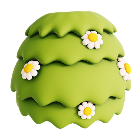 Buisson fleuri  3D Icon