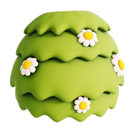 Buisson fleuri  3D Icon