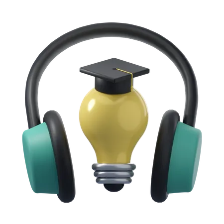 Bulb Listening  3D Icon