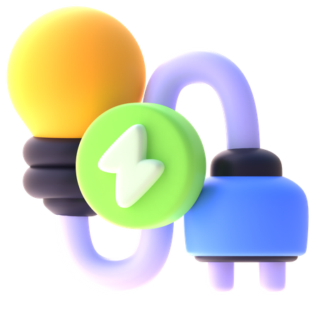 Bulb Plug 3D Icon