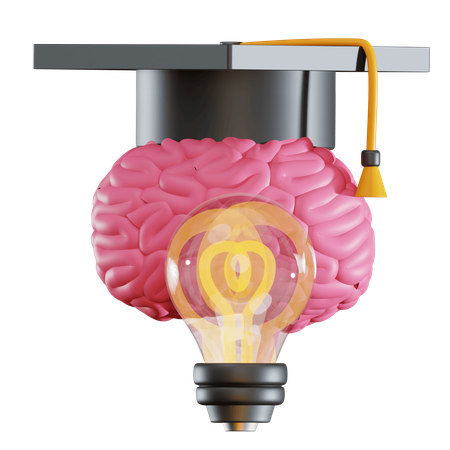 Academia del bulbo cerebral  3D Icon