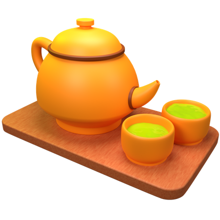 Bule de chá matcha  3D Icon