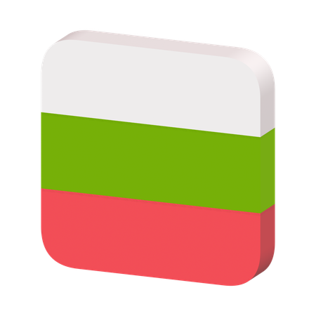 Bulgaria Flag  3D Icon