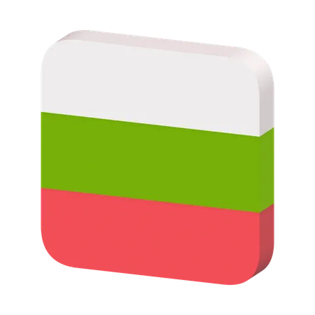 Bulgaria Flag  3D Icon