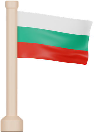 Bulgaria Flag 3D Icon