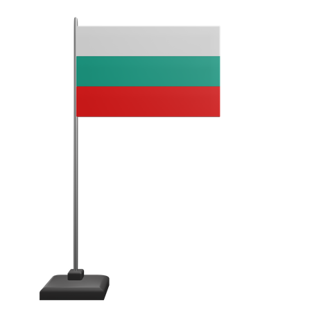 ブルガリアの国旗  3D Icon