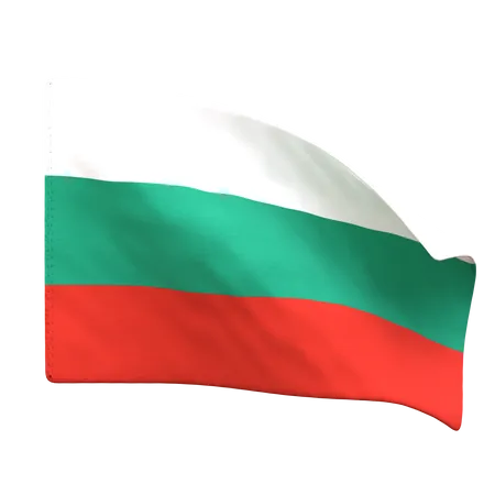 Bulgaria Flag  3D Icon