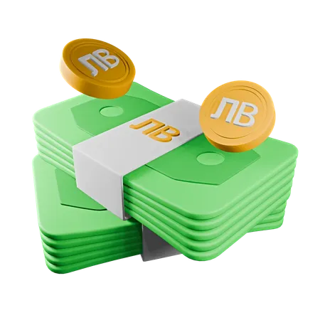 Bulgarian lev  3D Icon