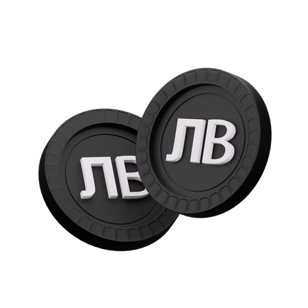 Bulgarian lev  3D Icon