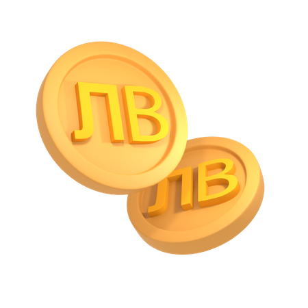 Bulgarian lev  3D Icon