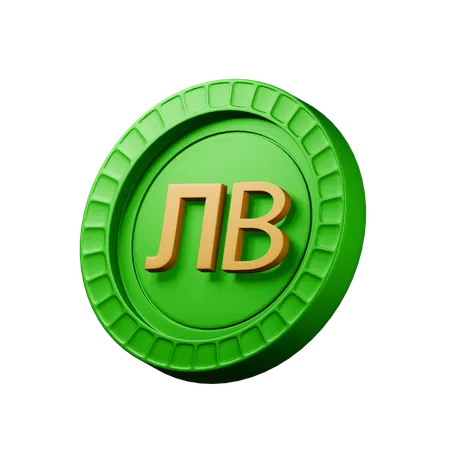 Bulgarian lev  3D Icon