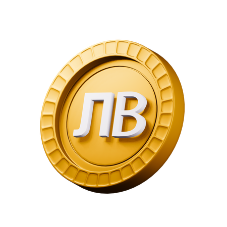 Bulgarian lev  3D Icon