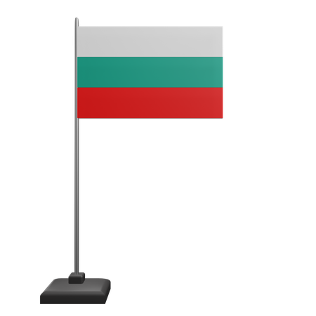 Drapeau de la Bulgarie  3D Icon