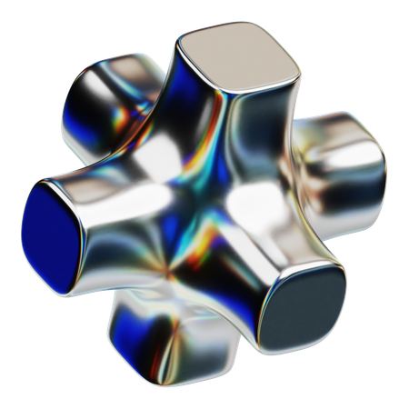 Bulge Faced Hexagon  3D Icon