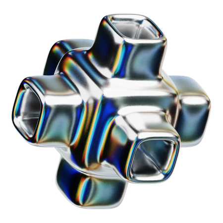 Bulge Faced Hexagon  3D Icon