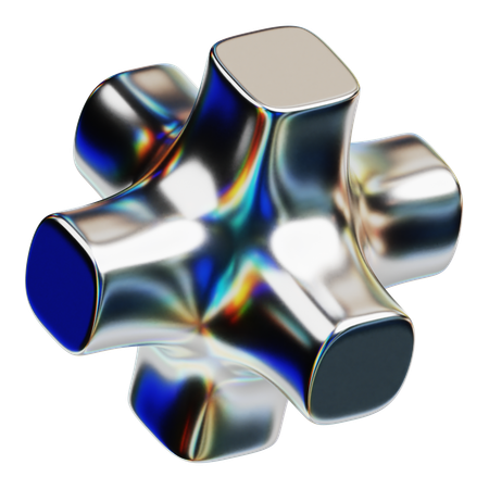 Bulge Faced Hexagon  3D Icon