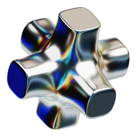 Bulge Faced Hexagon  3D Icon