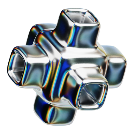 Bulge Faced Hexagon  3D Icon