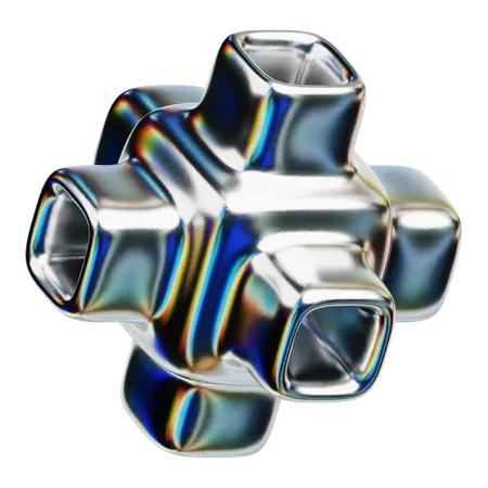 Bulge Faced Hexagon  3D Icon