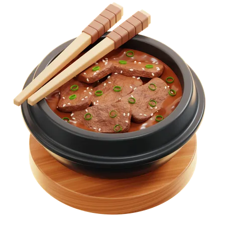 Bulgogi  3D Icon