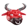 3d bull illustration