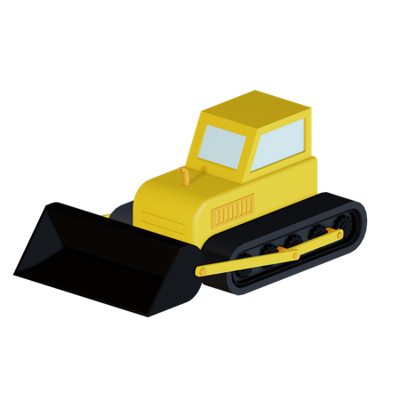 Bull Dozer  3D Icon