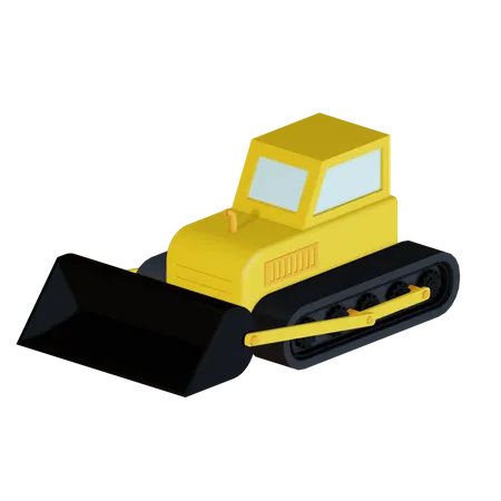 Bull Dozer  3D Icon