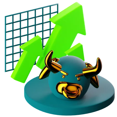 Bull Market  3D Icon