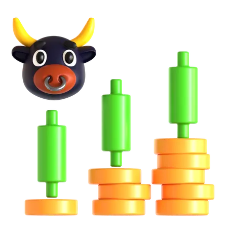 Bull Market  3D Icon