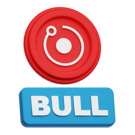Bull Render Token  3D Icon