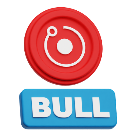 Bull Render Token  3D Icon