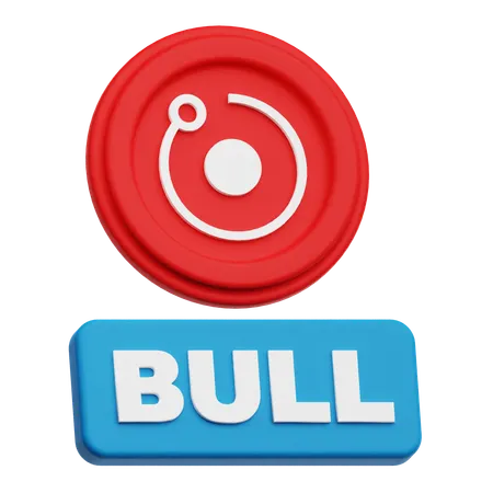 Bull Render Token  3D Icon
