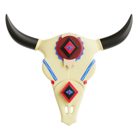 Bull Skull  3D Icon