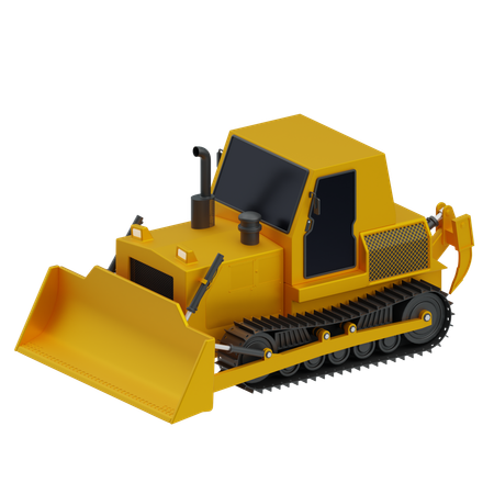 Bulldozer  3D Icon